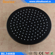 Black Painted Round Mix Wall Mounted Ceiling Waterfall Head Shower